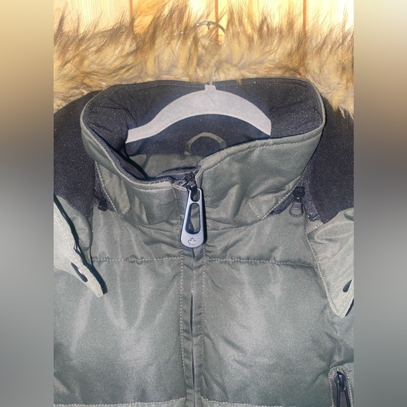 NOIZE ADDIE PARKA GREEN VEGAN RECYCLED PLASTIC FILL - EXCELLENT CONDITION XL - Picture 3 of 16